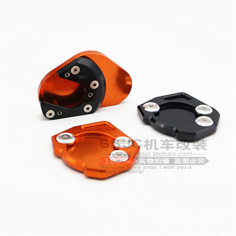 KTM 690 SMC 脚撑加大座 边撑底座 CNC改装脚垫 越野车KTMSMC690R 摩托车/装备/配件 摩托车脚踏板 原图主图