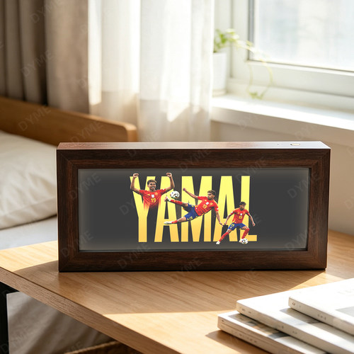 亚马尔周边同款小夜灯YAMAL名场面相框送朋友生日礼物床头灯光画
