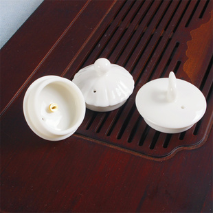 羊脂玉白瓷陶瓷壶盖全白好搭好拿井栏壶西施壶盖子茶壶盖配件配盖