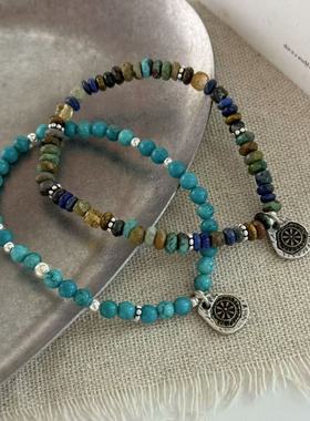 才是设计感百搭眼观S925银做旧