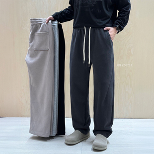 美式 男裤 休闲裤 卫裤 垂感5020潮流 秋季 宽松直筒阔腿针织长裤 新款