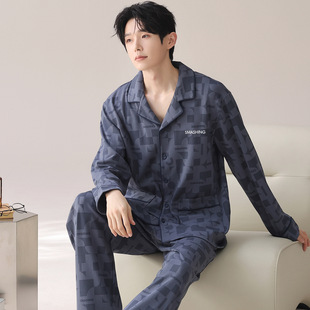 Plus Size Men's Pajamas Quality Homewear Sleepwear male睡衣