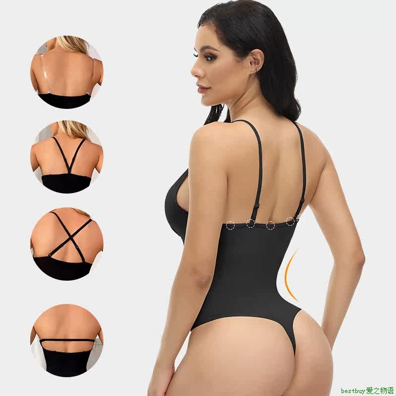 Slimming Bodysuit Women One-Piece Shapewear新品欧美大码吊带