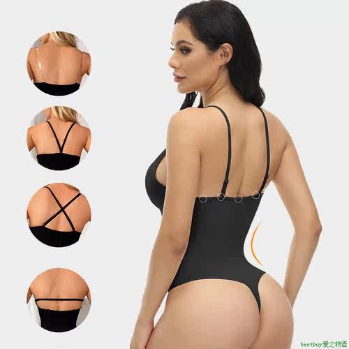Slimming Bodysuit Women One-Piece Shapewear新品欧美大码吊带