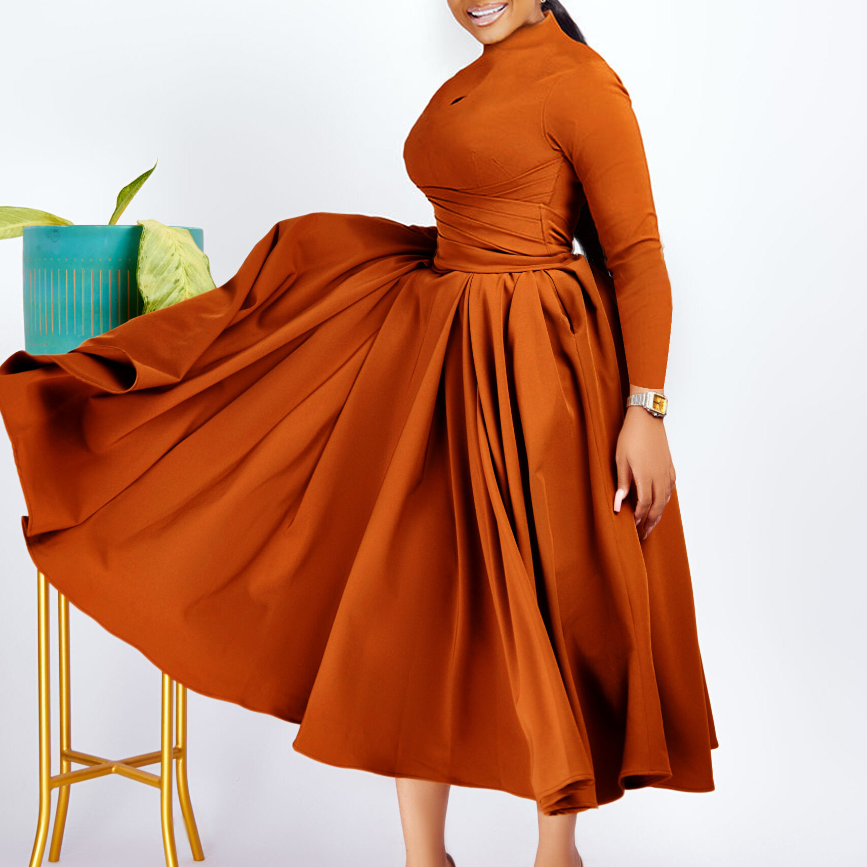 fashion women dress outfits dresses vestidos女裙d3252独立站图片