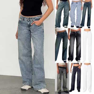 jeans denims pants fashion clothing trousers高质量欧美女士