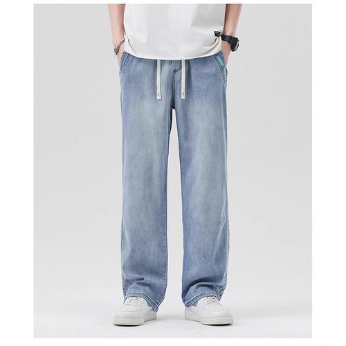 loose jeans versatile denims pants baggy trousers丹保尼|莱