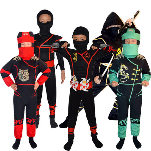 Boys Halloween Gifts Ninja Deluxe Costume for Kids Outfit