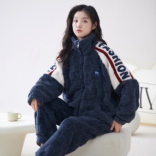 Women Pajama Ladies Homewear Female睡衣女MR睡衣女冬季加厚