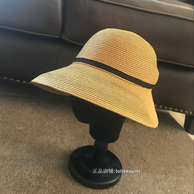 日本正品UV抗UV草帽子夏天可折叠防晒遮阳帽出游女盆帽渔夫帽