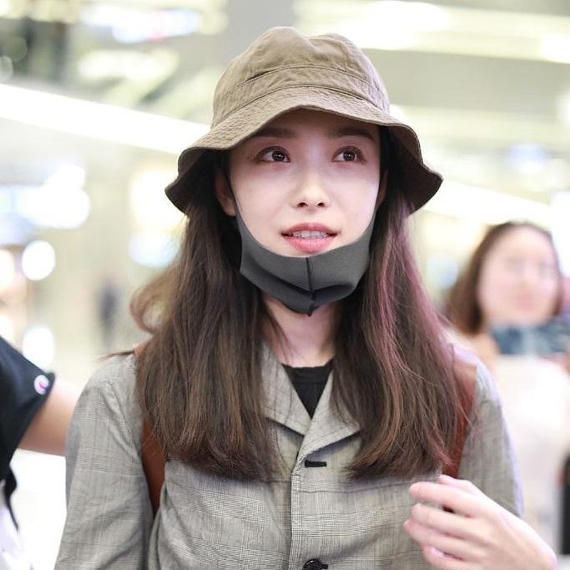 韩国正品倪妮明星同款渔夫帽女夏季款遮阳帽盆帽防晒帽百搭休闲帽