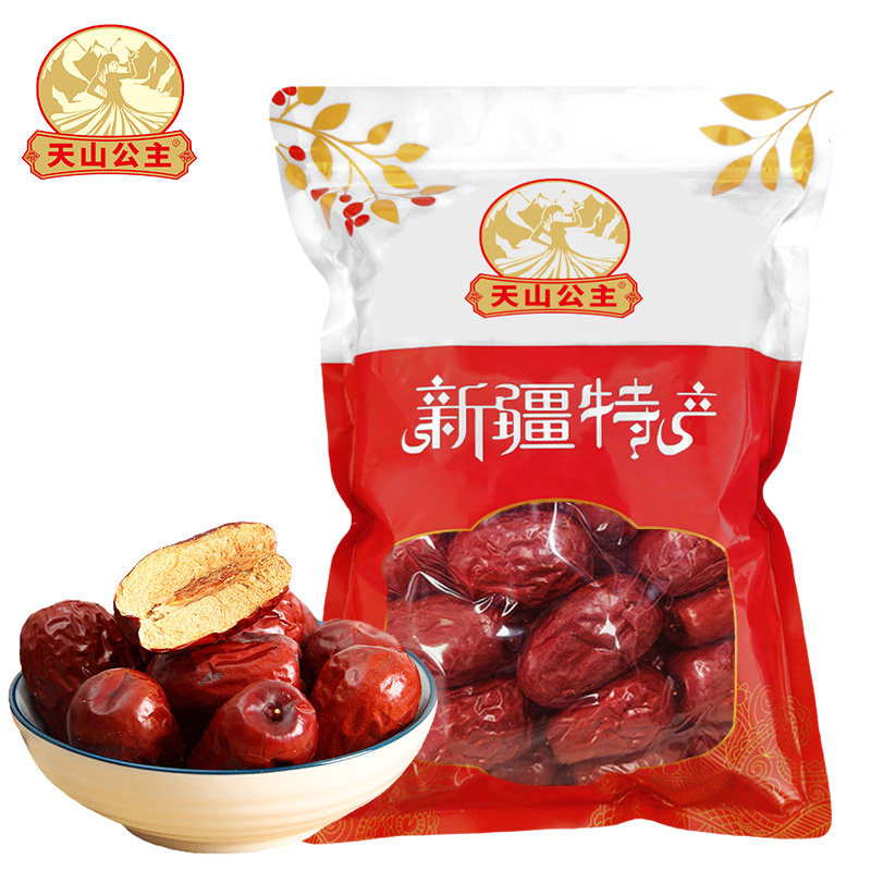 天山公主 骏枣500g/袋皮薄肉厚香甜大颗粒红枣新疆特产
