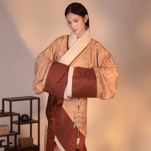怀谷居昭南马王堆曲裾战国袍双绕秋冬定制复原款汉服传统秦风汉风
