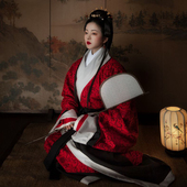 怀谷居汉服马王堆曲裾战国袍凤鸟复原女款 传统民族楚风秦汉原创正