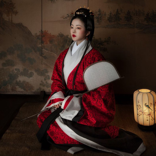 怀谷居汉服马王堆曲裾袍