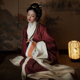 怀谷居汉服女装 复原秋冬秦楚风传统民族定制 马王堆曲裾战国袍女款