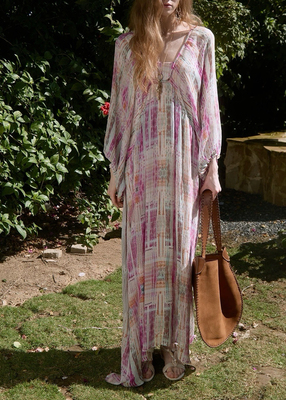 P.tree “Sun Drift”艺术感手绘 100% Viscose顺纡 松弛感慵懒裙