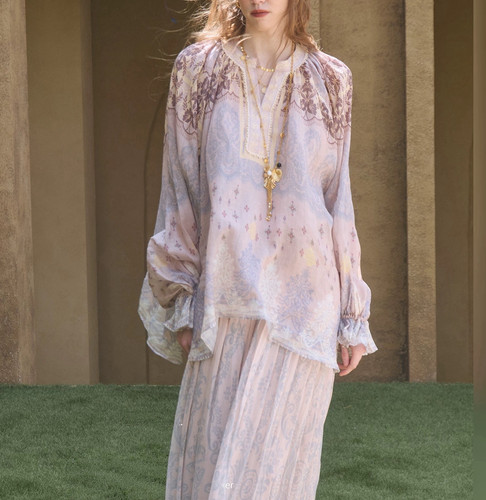 P.tree “Ramie Relic Shirt”遗纹 100%苎麻衬衫女