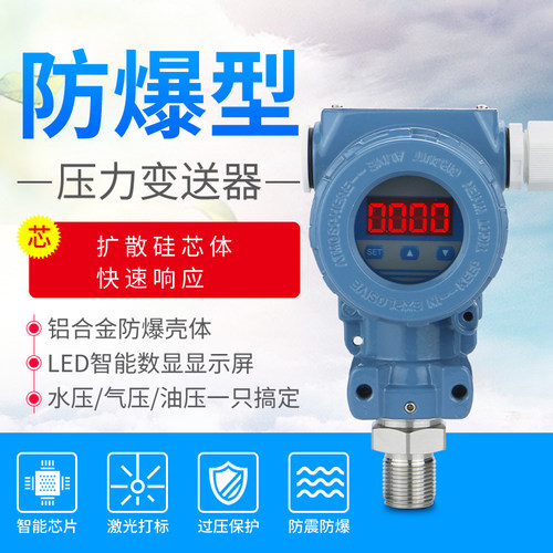 防爆型压力变送器SD2088 进口扩散硅4-20mA RS485 恒压供水传感器 - 封面