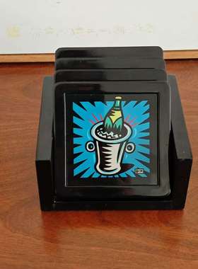 POPART 波普杯垫~ 亚克力水杯垫 桌面装饰摆件方形艺术图案咖啡垫