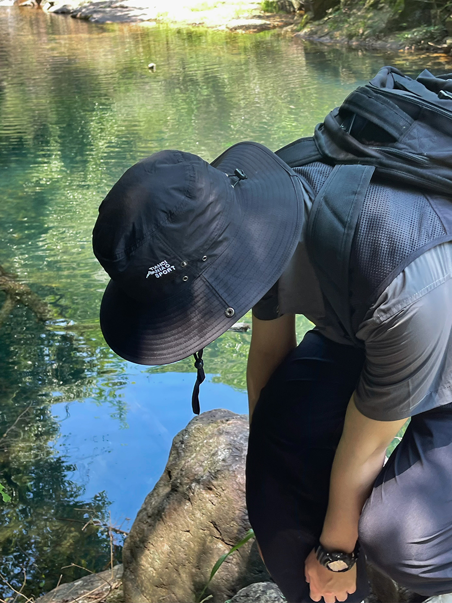 夏季透气遮阳渔夫帽男款户外防晒钓鱼盆帽速干防水露营登山帽子女