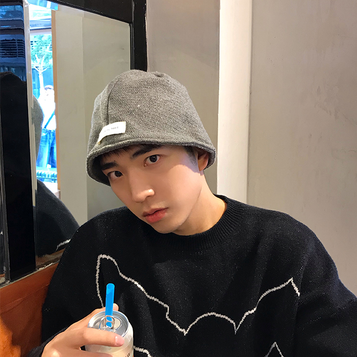 街头潮酷贴布显脸小渔夫帽水桶帽