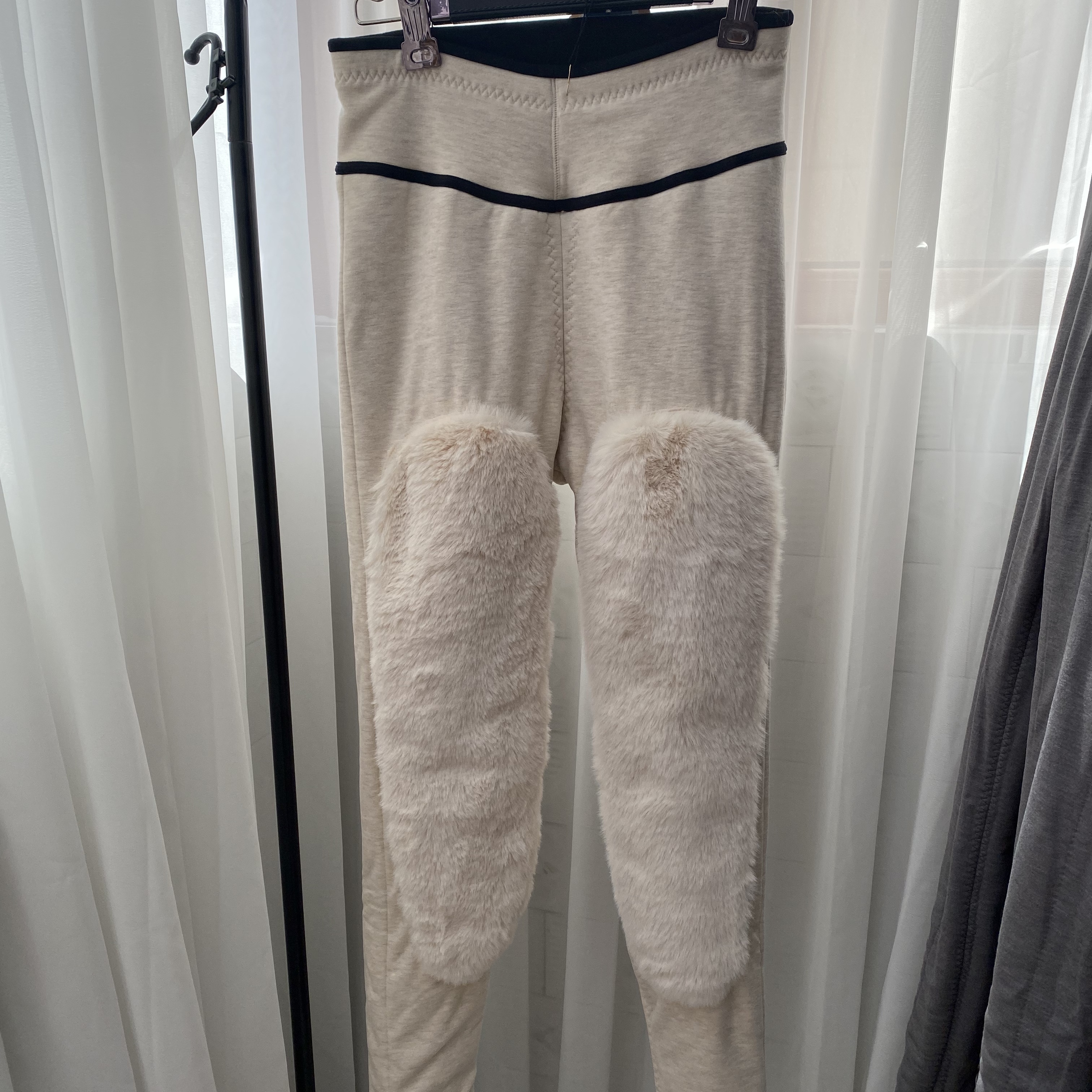 6996女士定制特长版加厚驼绒棉裤大长护膝保暖裤