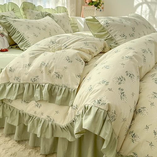 床上四件套纯棉全棉2026新款A类母婴级轻奢高级感主卧室床裙款罩a