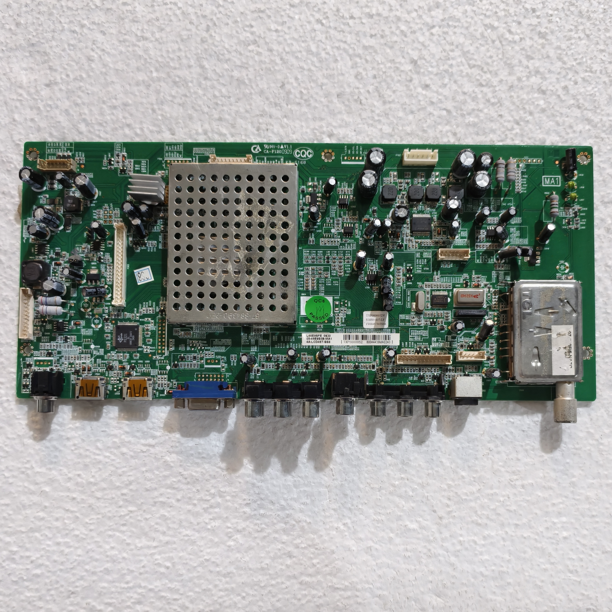 原装 TCL L46E9FR 主板40-02MS91-MAB2XG屏 LC470WU4 SL A1 测好