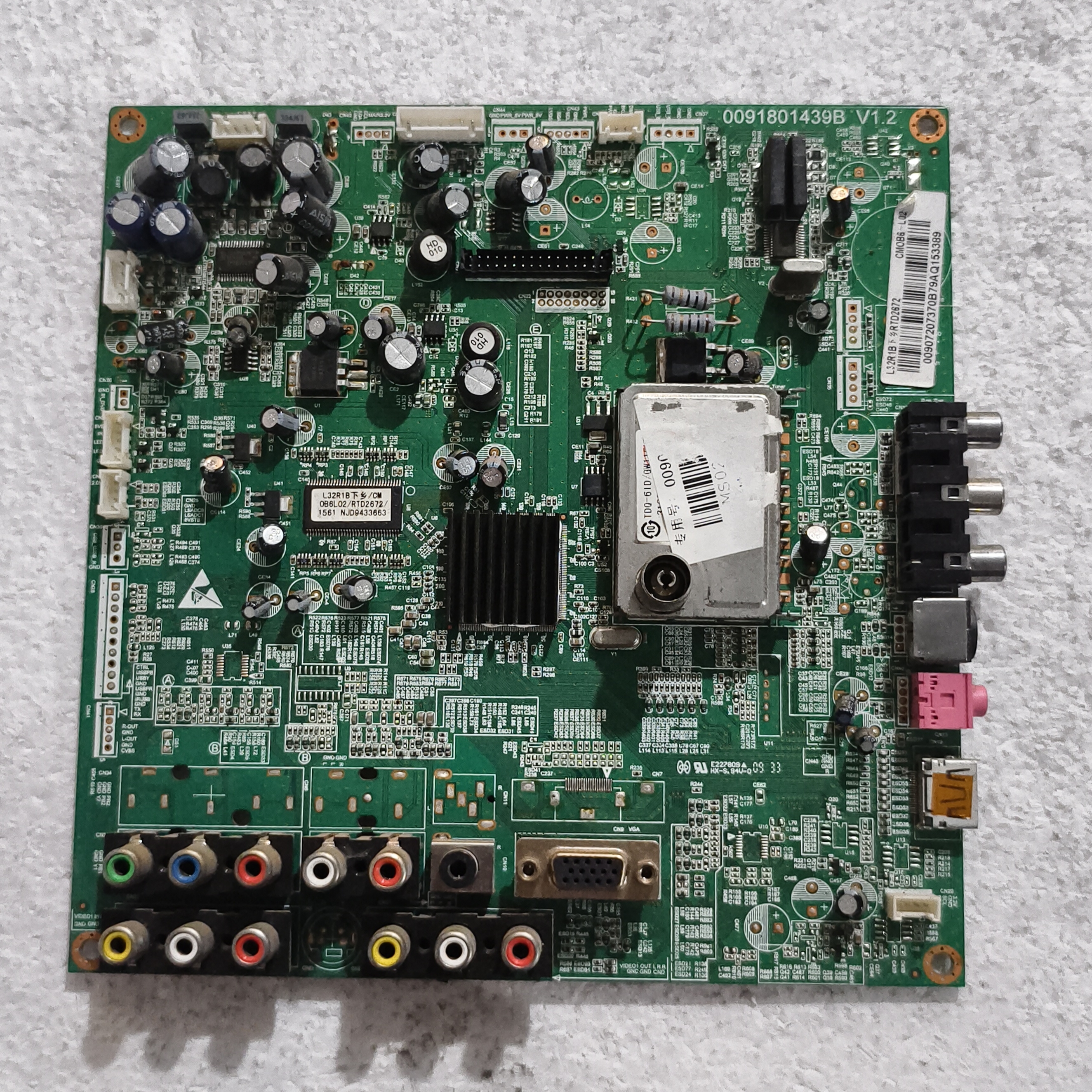 原装海尔L37K1主板0091801439B V1.2配屏V370B1-L03测试好 现货