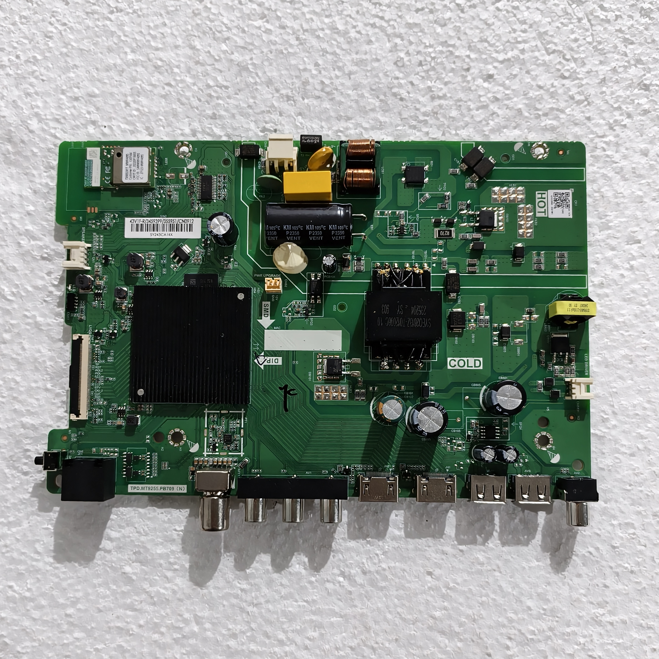 原装海信43E2F主板TPD.MT9255.PB709屏号 HD425H1F61-T0L2 测试好