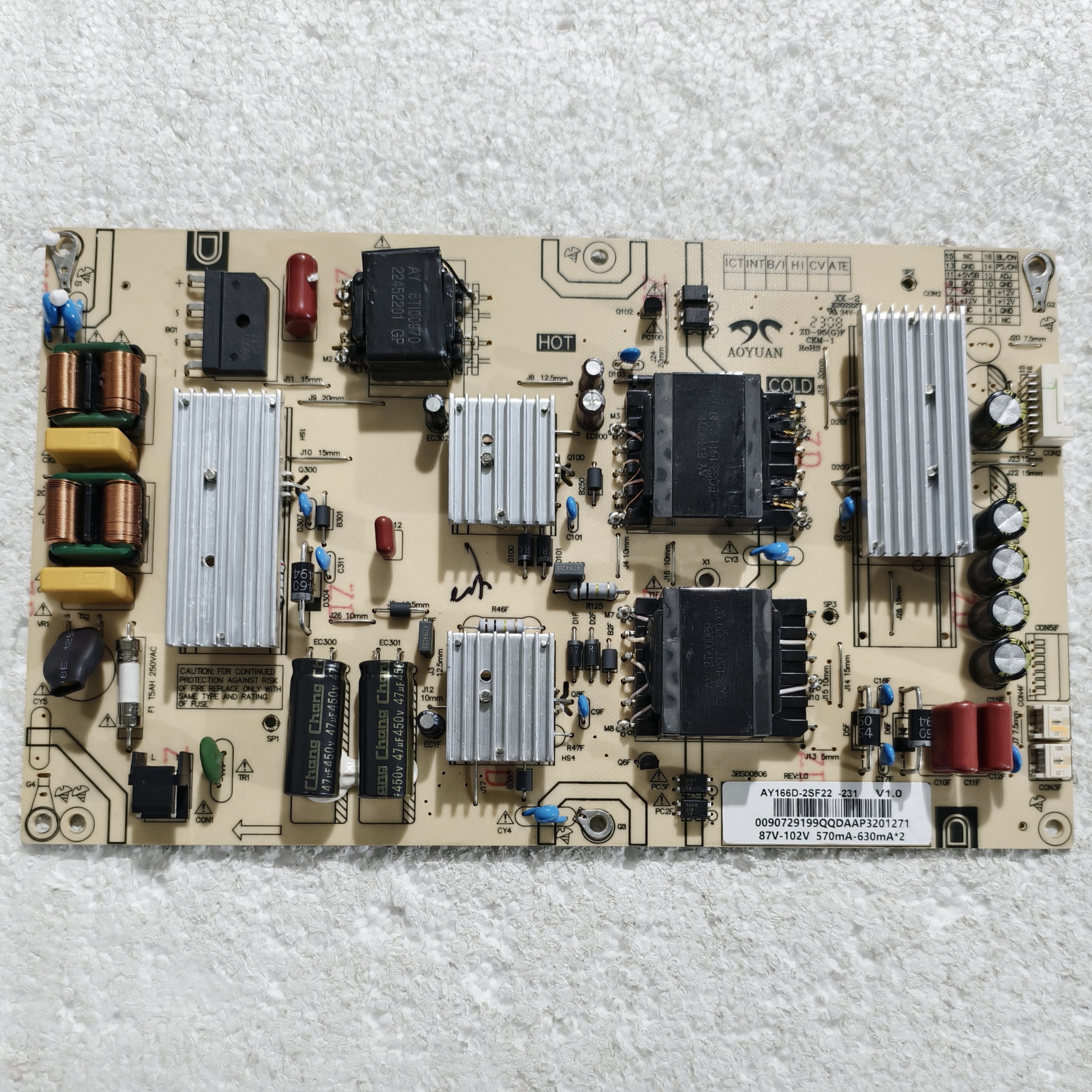 九成新原装海尔LU65C8/51电源板0090729199 AY166D-2SF122 测试好