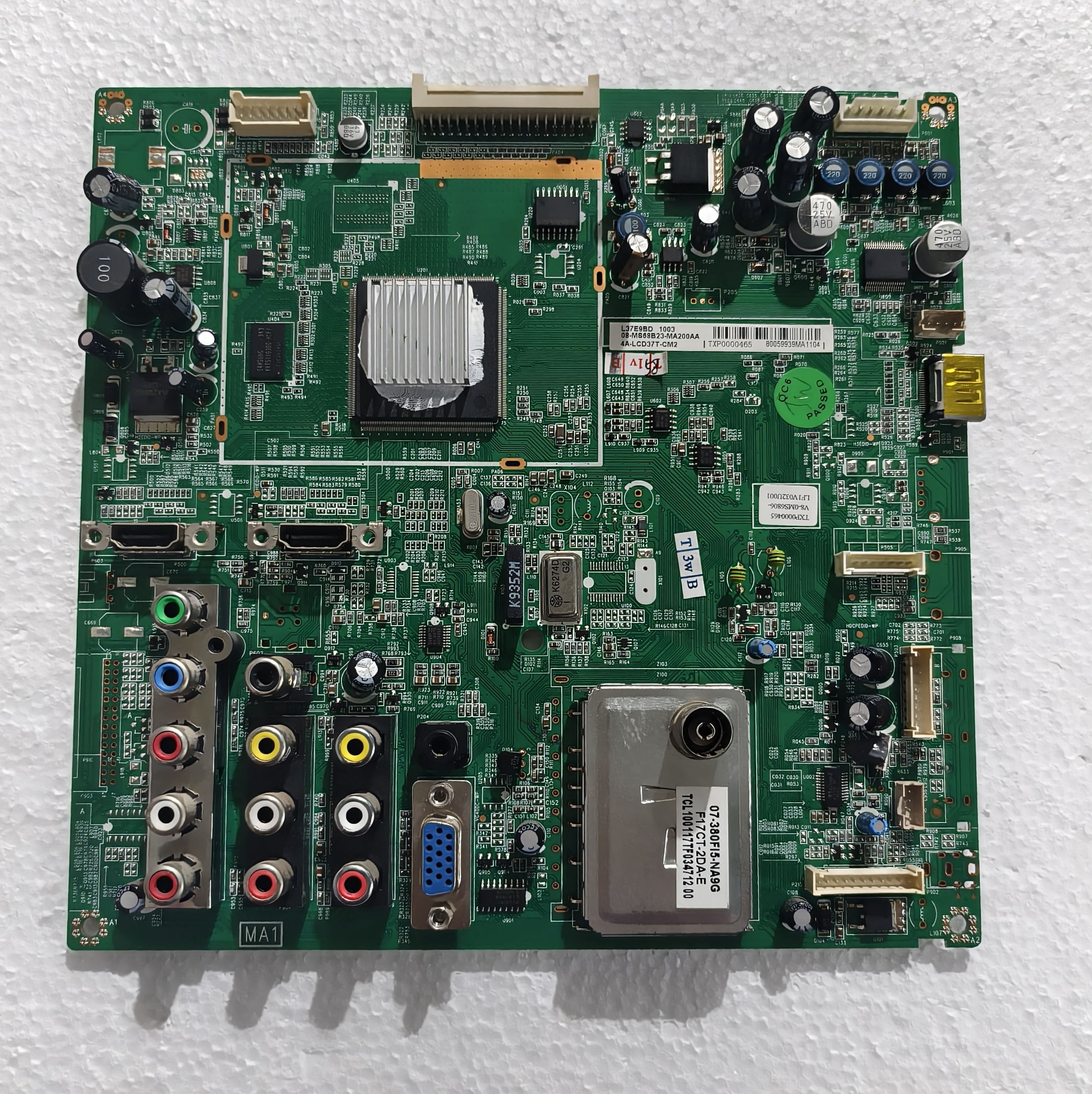 原装TCL L37E9BD液晶电视主板40-0MS68B-MAE2XG配屏T370XW02 测好