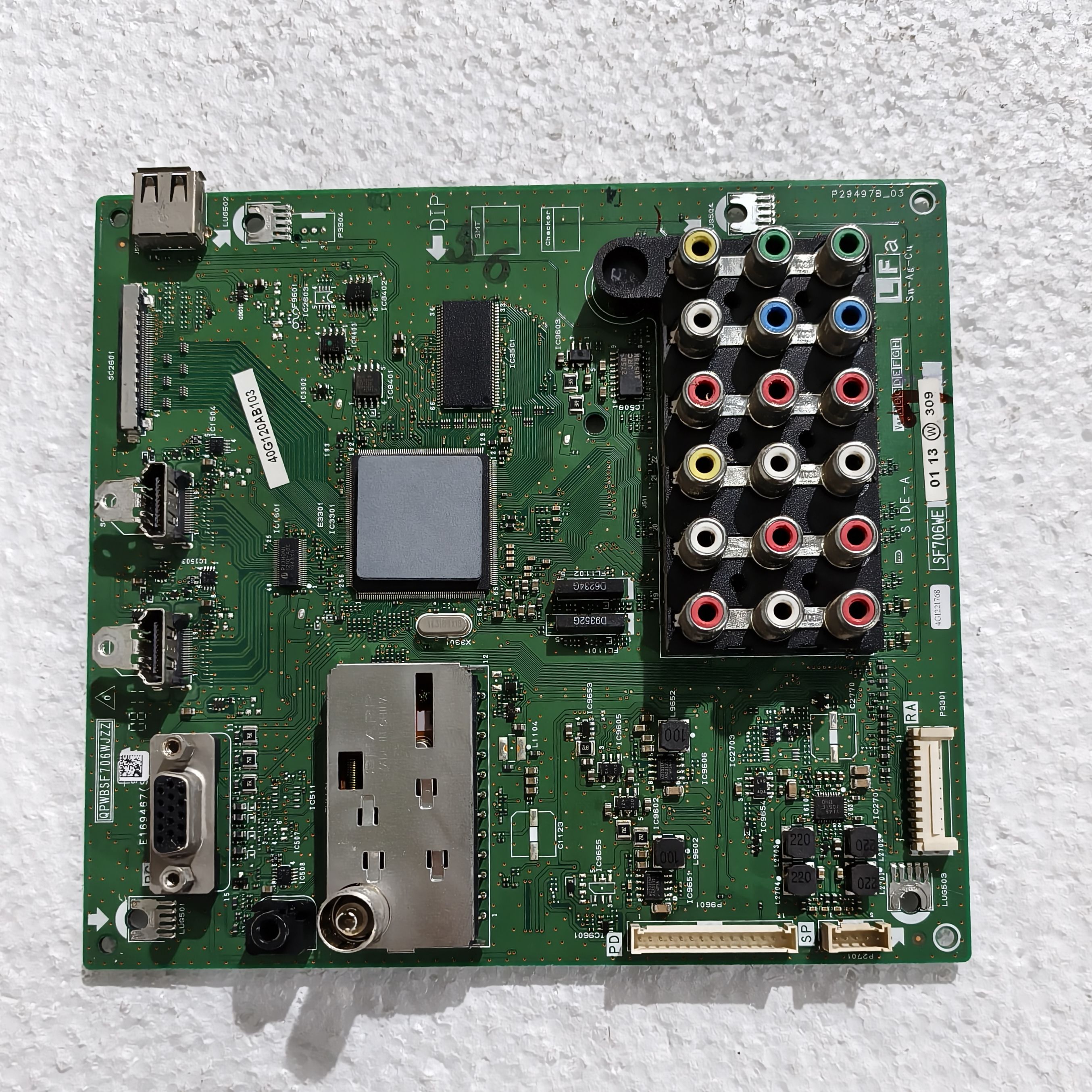 原装夏普LCD-40G120A 主板QPWBSF706WJZZ配屏LK400D3LWV0X 测试好