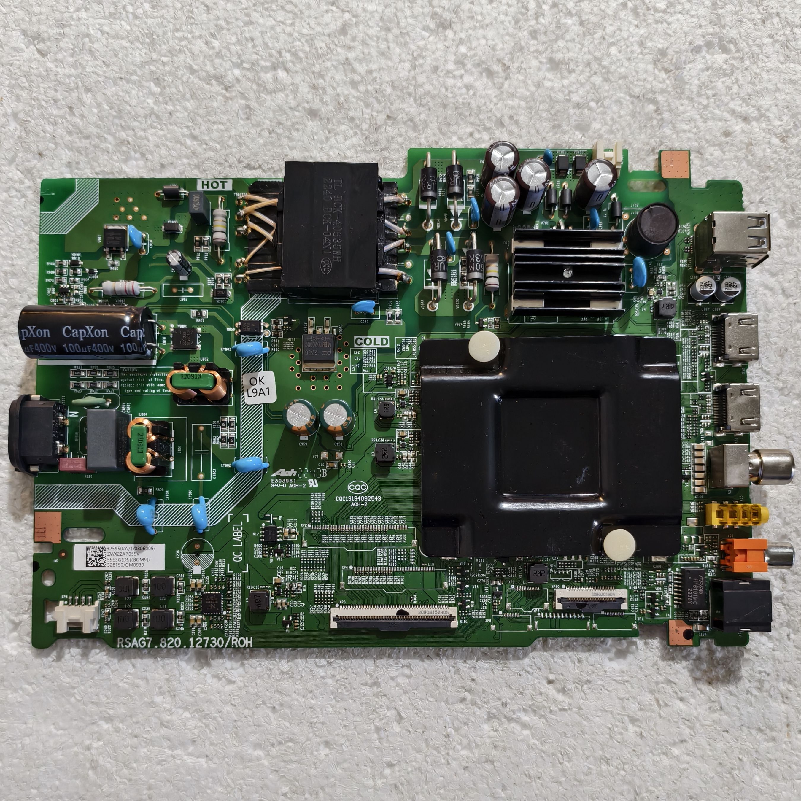 原装海信55E3G 55D3H主板RSAG7.820.12730屏HD550H1U61-T0/S0测好