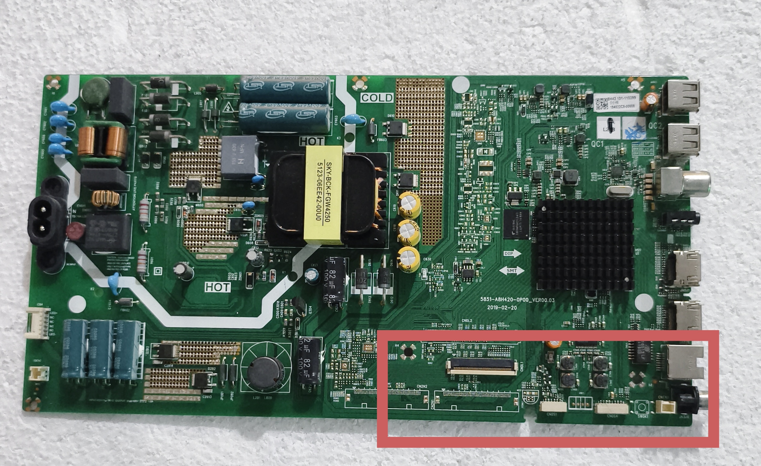 原装创维50K5N主板5851-A8H420-0P00屏RDL500WY TN0-000测好现货