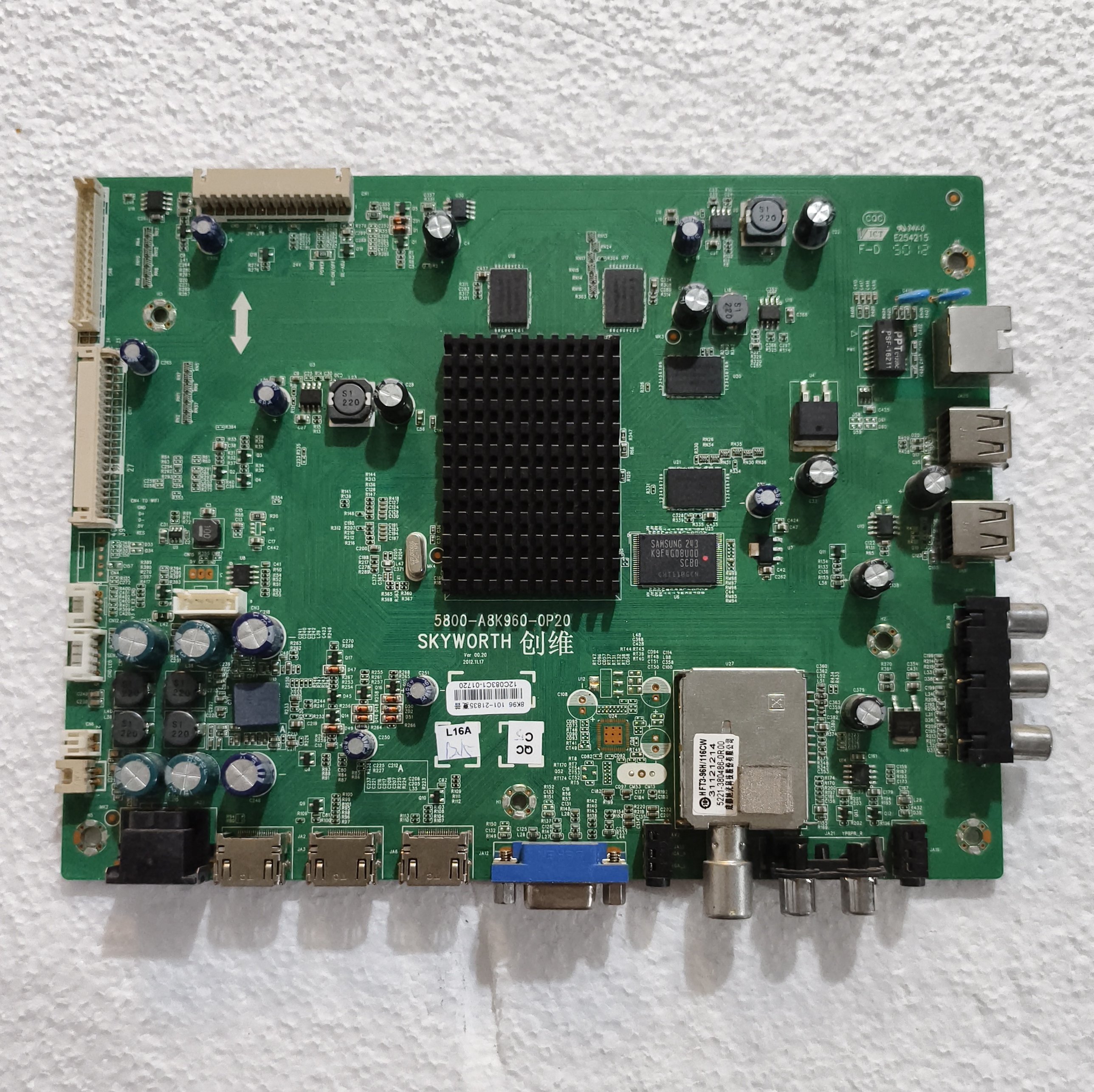 成色新原装创维60E610E主板5800-A8K960-0P20屏JE600D3LB4N测试好