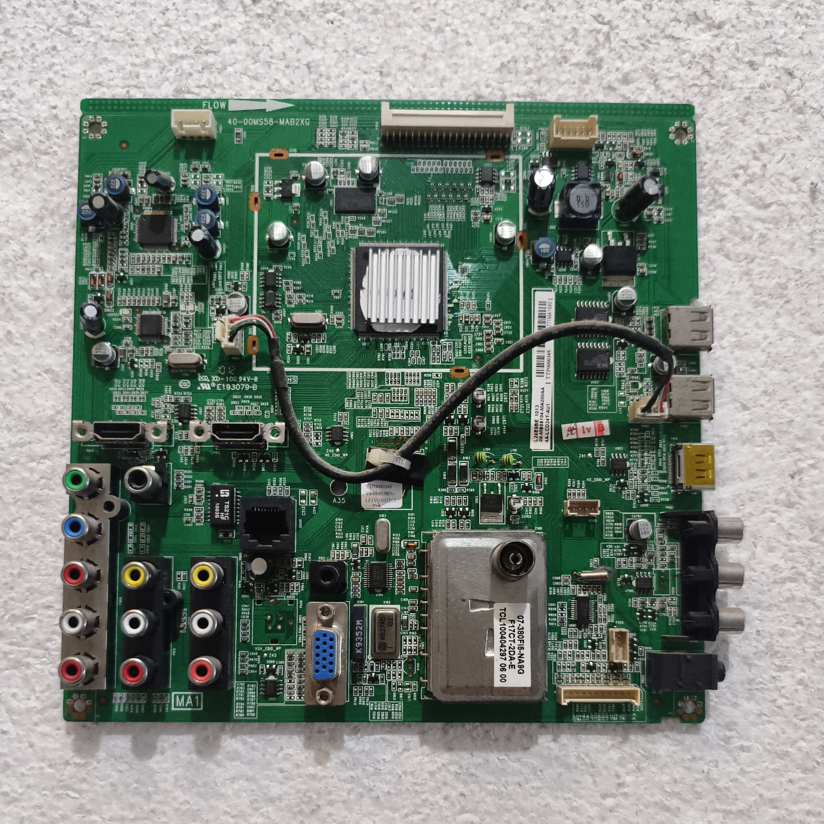 原装TCL L24E9BE 电视主板40-00MS58-MAB2XG配屏T240XW01实拍现货