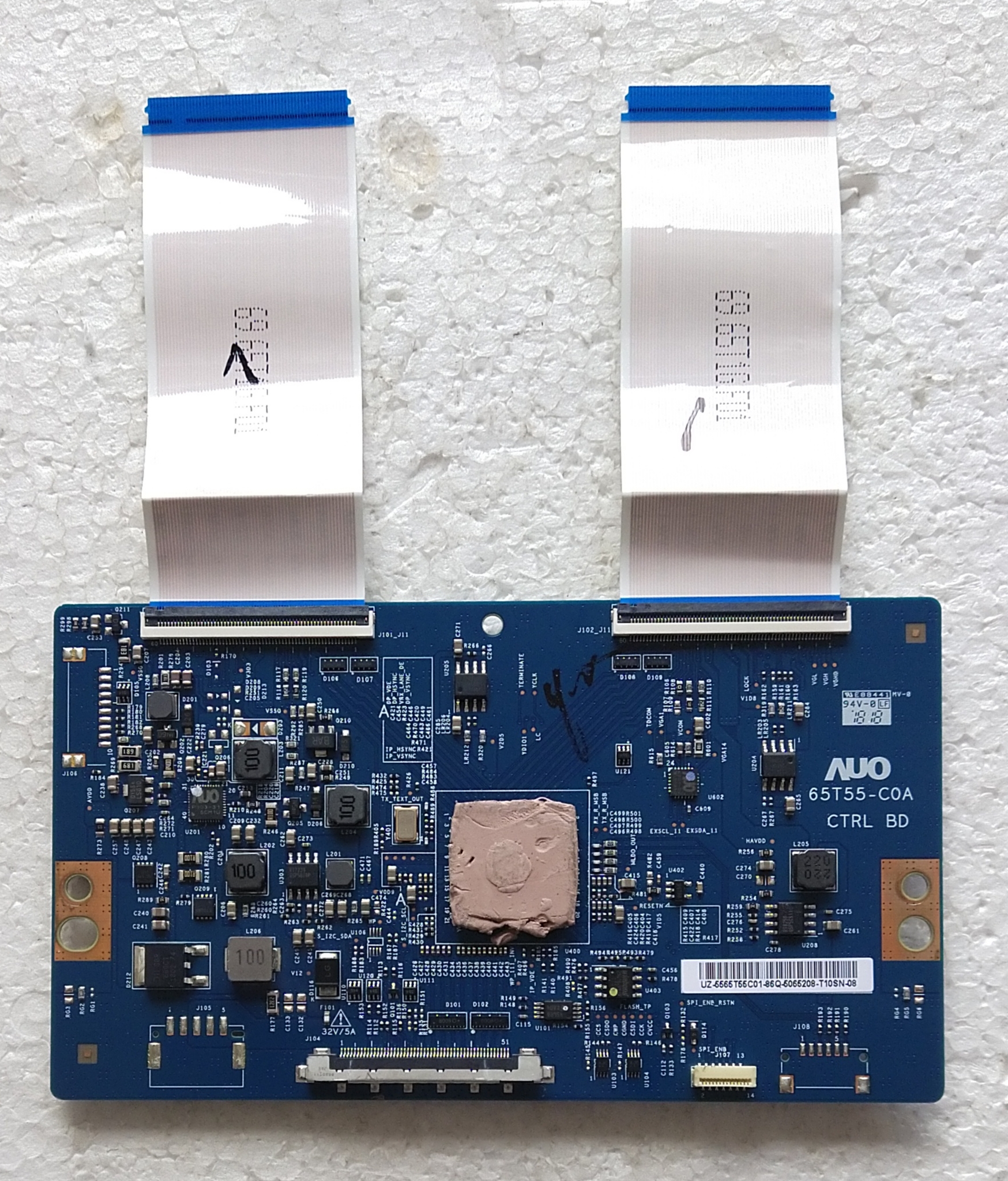 原装索尼KD-65X7500F液晶电视逻辑板65T55-C0A CTRL BD实物图测好