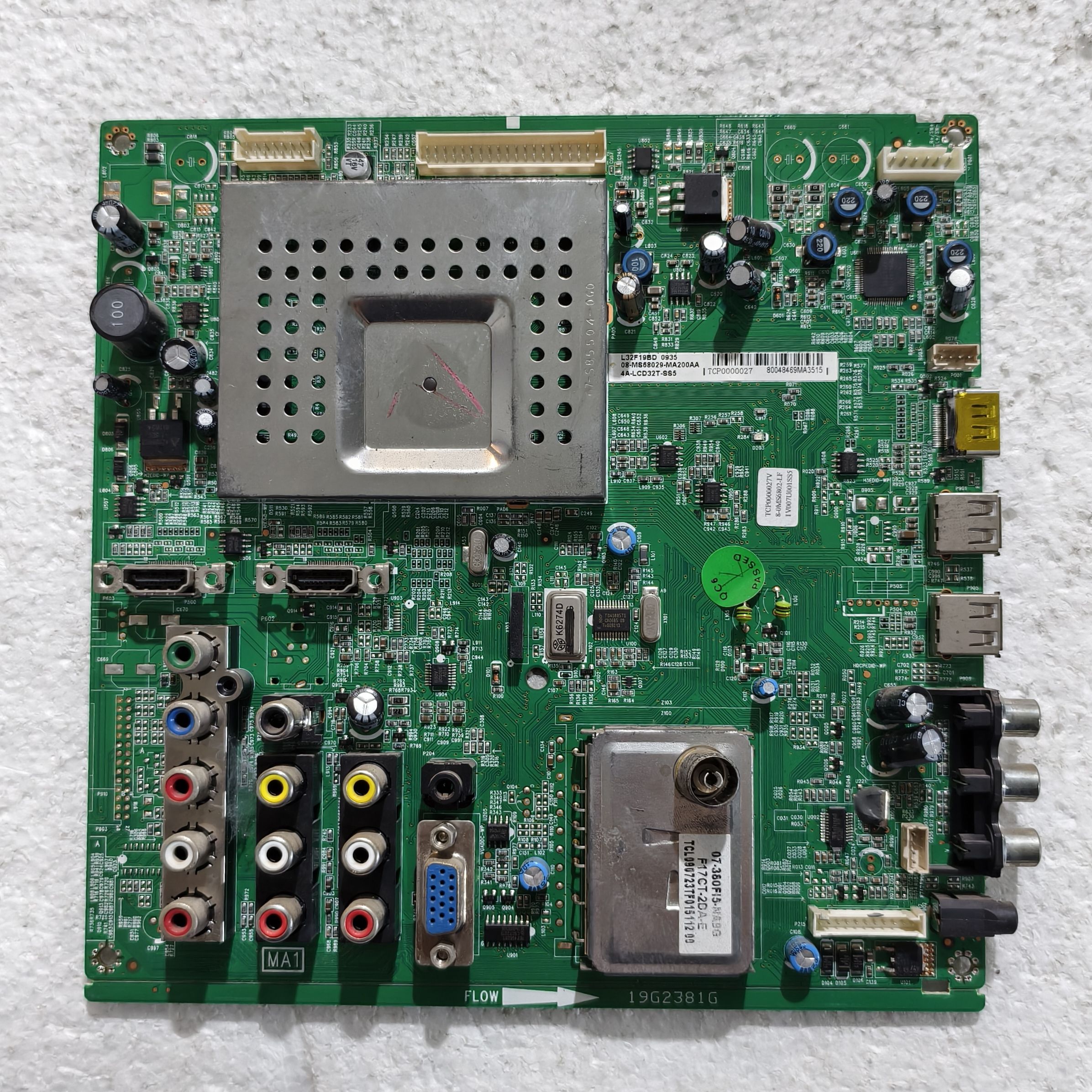 原装TCL L32F19BD电视主板40-00MS68-MAC2XG 屏LTA320AP02 测试好