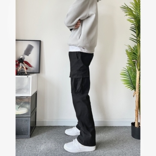 百搭长裤 POPLAR 裤 基础水洗微喇叭休闲vibe工装 潮男clean CLASSIC