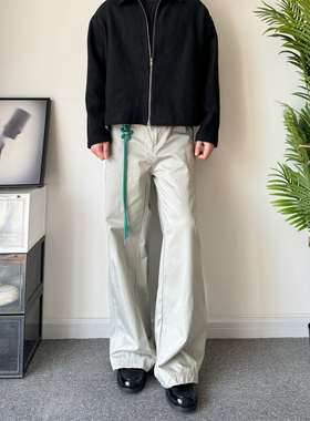 POPLAR CLASSIC 直筒A字基础百搭阔腿日常通勤显高休闲长裤