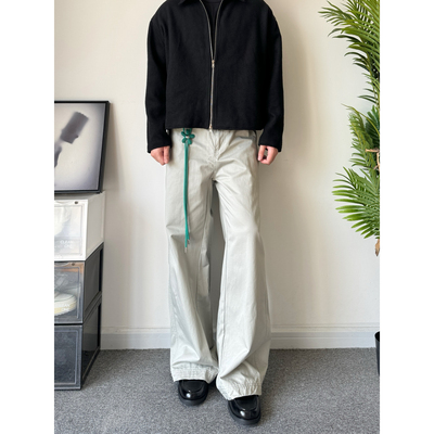 直筒A字通勤百搭显高休闲裤