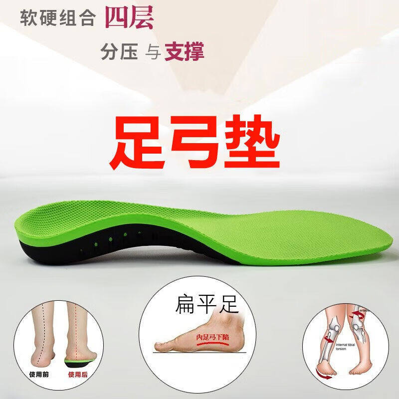 IQGD矫正鞋垫扁平足副舟骨垫男女足弓平底足支撑儿童成人足外翻内使用感如何?