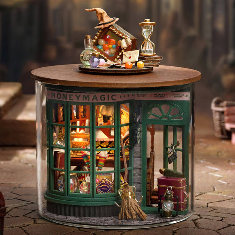 我の屋DIY小屋手工制作房子魔法商铺圆梦玻璃瓶3d拼图玩具生日礼属于什么档次？