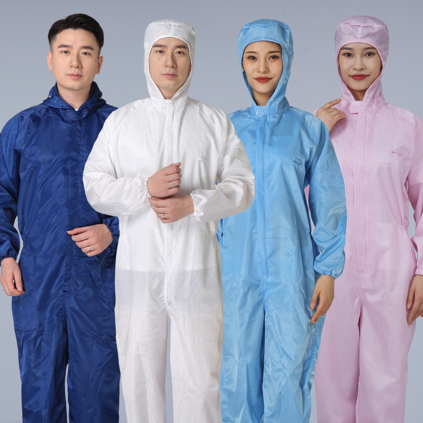 防静电服连体喷漆工装车间食品厂