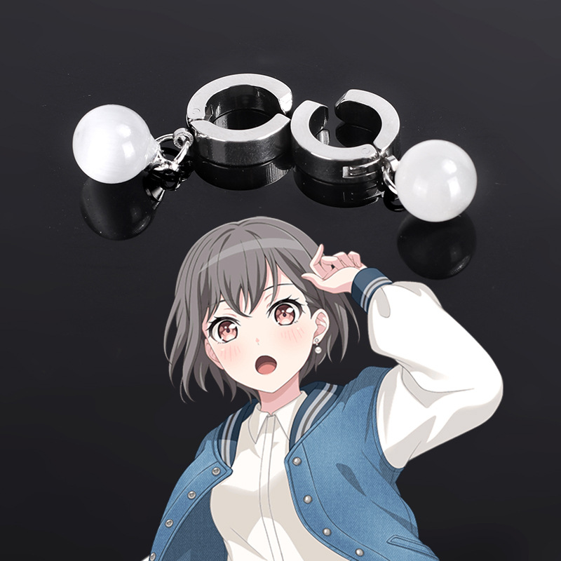 猫八高松灯猫眼石cos耳夹