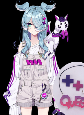 Elira Pendora cos发卡天空龙太阳龙猫queen项圈十字架发夹