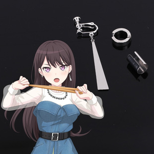 猫八 椎名立希cos耳夹三角耳饰BanG Dream高松灯要乐奈mygo