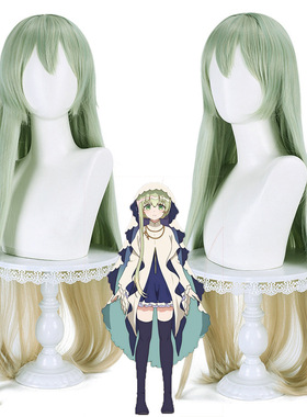 猫八 白圣女与黑牧师 塞西莉亚セシリアCecilia浅绿色COSPLAY假发
